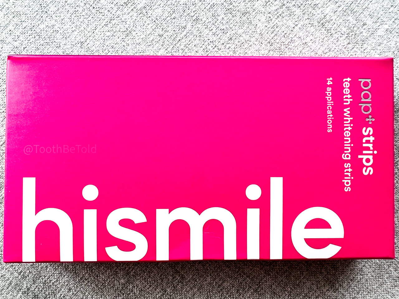 Photo of tooth whitening strips product by HiSmile